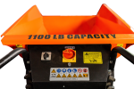 Detail K2 Big Dump 1100 Pound Electric Power Dump Cart - Image 5