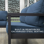 Backyard Discovery Ridgedale Traditional Pergola with Built-in Conversation Seating - Image 4