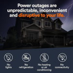 Guardian Series 22 kW/19.5 kW Air Cooled Home Standby Generator with Wi-Fi and Whole Home 200 Amp Transfer Switch - Image 2