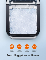 Aicook Nugget Ice Maker For Countertop, Sonic Ice Maker Machine - Image 2