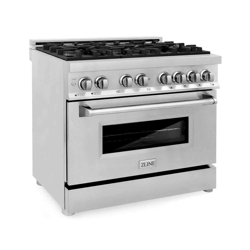 khriz-product-48-image-1 ZLINE 36 in. Professional Dual Fuel Range – Fingerprint Resistant Stainless Steel - Image 1