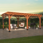 Backyard Discovery 20′ x 12′ Beaumont Pergola – Premium Cedar Wood, Sturdy & Elegant Design - Image 2