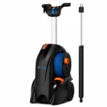 Khriz HydroReel 2200 PSI Electric Pressure Washer with Hose Reel and Spray Wand