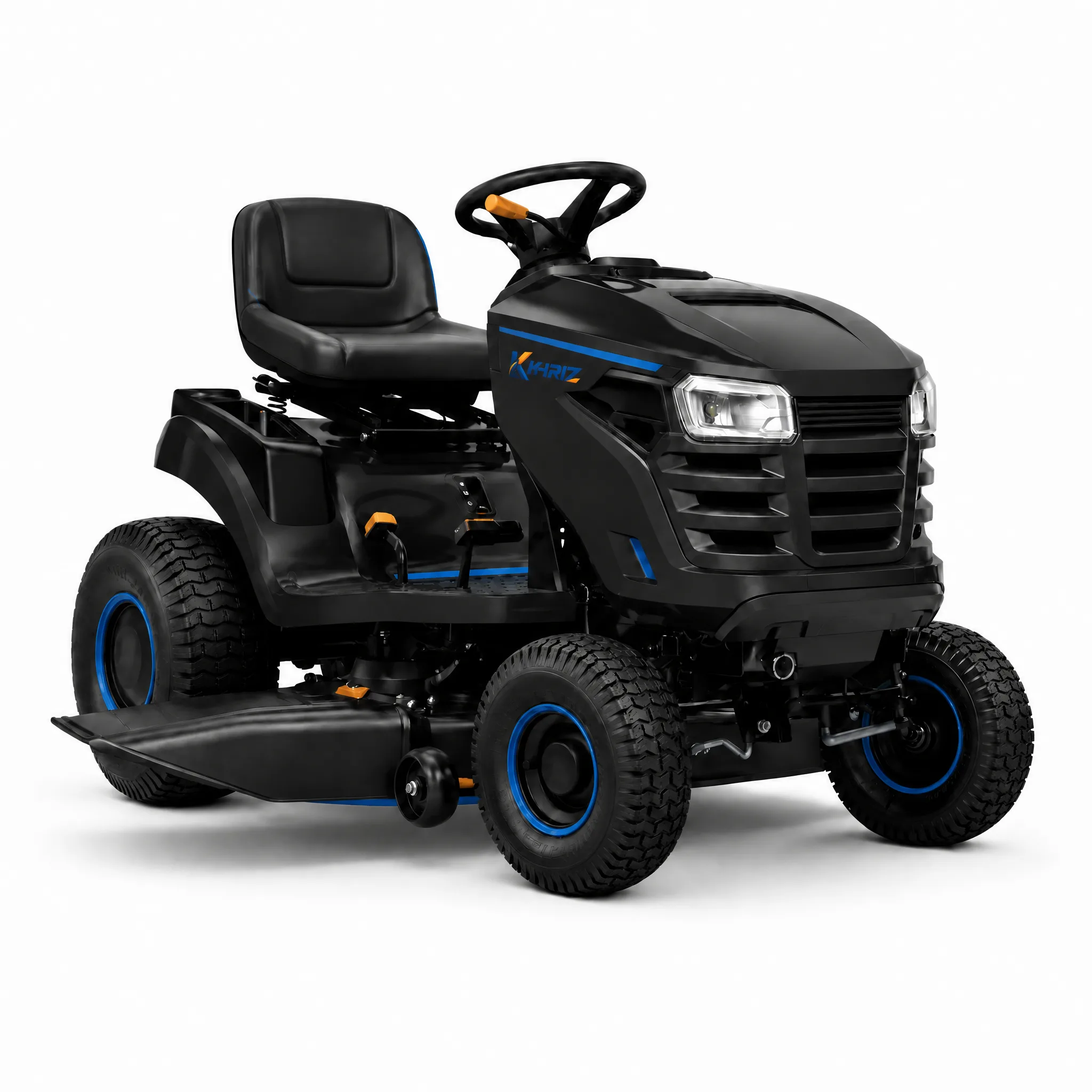 61dedb99baaa32ef7bf375a7a6db2645_1_1792538177_5938.png Khriz TurfVolt 24HP 42" Riding Lawn Mower - Image 1